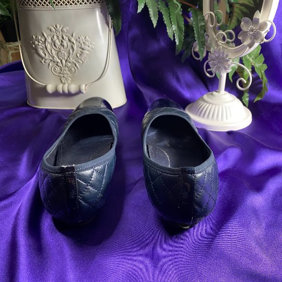 📌 Vaneli Quilted Leather Cap Toe Ballerina Flats - Picture 4 of 15